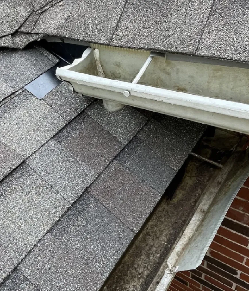 sloped solution gutter cleaning 1